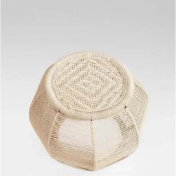 Fabindia Home Beige Jute Doaba Round Woven Accent Stool-picture-38