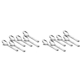 FnS Divine Silver Stainless Steel Tea Spoon - Set of 12-44