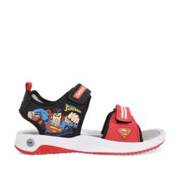 Campus Kids Red & Black Floater Sandals-image-32