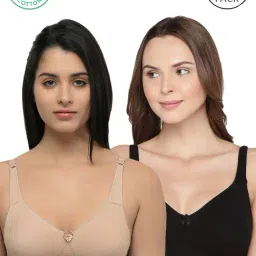 Inner Sense Black & Beige Full Coverage Bra - Pack of 2-picture-15