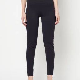 Cantabil Navy Regular Fit Mid Rise Jeggings-image-36