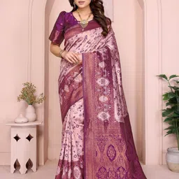 Shriyangan Woven Design Zari Pure Silk Kanjeevaram Saree-image-67