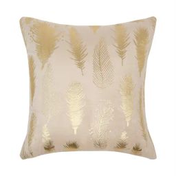 Hosta Homes Cream Velvet Self Design Cushion Covers-image-72
