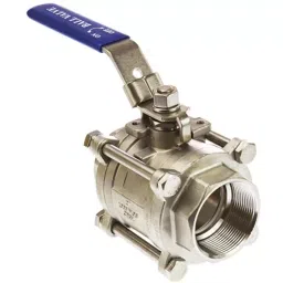 RS PRO BSPP 50.8 mm Stainless Steel Full Bore 2 Way Ball Valve 7644253-2
