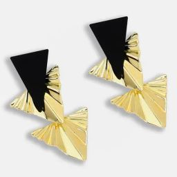 Sohi Gold Plated Party Designer Drop Earrings-0