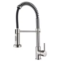 Aquieen Black & Silver Chrome Finish Sink Mixer Tap, AQN 264-43