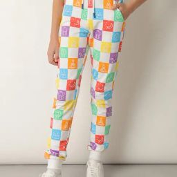 Jack & Jones Junior White Checks Trackpants-image-90