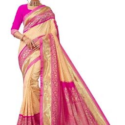 Visit Wear Women Woven Design Zari Pure Silk Banarasi Saree With Blouse Piece-picture-50