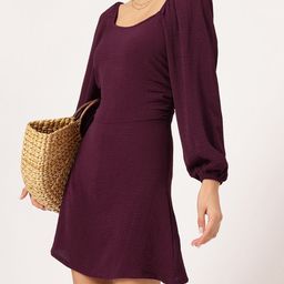 DressBerry Sleeky Stylish Puff Sleeves Mini Dress-picture-47