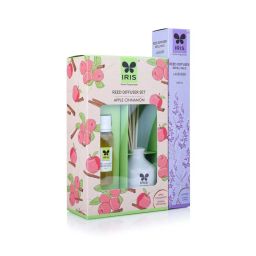 IRIS Ceramic Home Fragrances Apple Cinnamon Reed Diffuser Set image 5