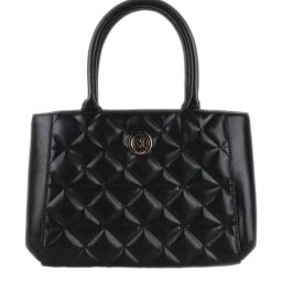 Carlton London Black Quilted Medium Handbag-image-85