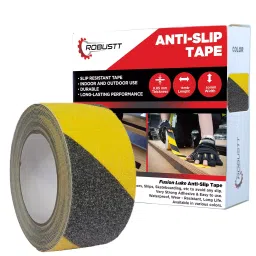 Robustt  18 m x 50 mm Anti Skid/AntiSlip Black Adhesive Tape-picture-31
