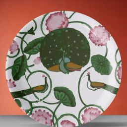 Nestroots Pichwai Print Multicolor Porcelain Wall Plate-31