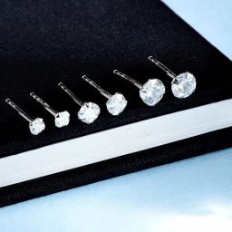 Accessorize London Sterling Silver Crystal Stud Earrings - Set of 3-image-58
