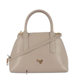 Baggit Triox Beige PU Solid Bowler Handbag-image-70