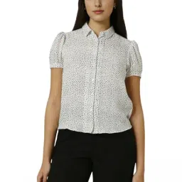 Van Heusen White Printed Shirt-picture-30