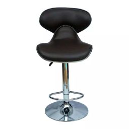 Veeshna Polypack Metal Black Bar Stool Chair CRH-1030-47
