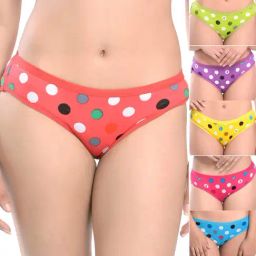 AROUSY Pink & Red Polka Dots Hipster Panties - Pack Of 6-image-84