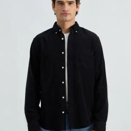 GANT Black Regular Fit Solid Shirt-picture-8