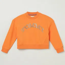 Tommy Hilfiger Girls Embellished Solid Round Neck Sweatshirt-image-28