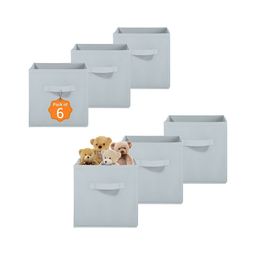 Aura Grey Set Of 6 Regular Multi-Utility Wardrobe Organisers-48