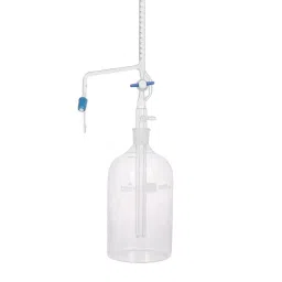 Supertek 100 ml Class B Accuracy Automatic Zero Burette with PTFE Needle Valve, 70.108.0100 image 1