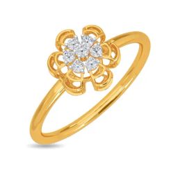 Kisna Diamond & Gold Jewellery Filipa 14k (585) Diamond & Gold Ring For Women-picture-24