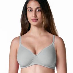 BLOSSOM Grey Full Coverage Everyday Bra-17