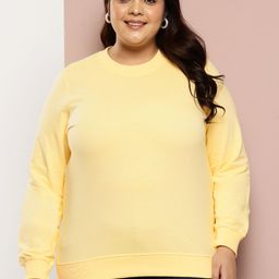 Sztori Plus Size Solid Sweatshirt-image-13