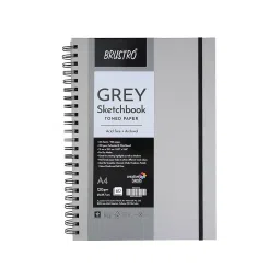 Brustro Wiro Bound Sketchbook A4 Mid Toned 120 GSM (60 Sheets) 120 Pages-2