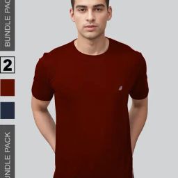 Lux Nitro Navy & Maroon Regular Fit T-Shirt-picture-8