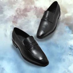 Woodland Men's Black Formal Loafers-image-91