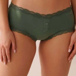 La Vie En Rose Green Self Pattern Panties-picture-27