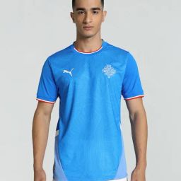 Puma Blue Regular Fit Iceland Football 2024 Home Jersey-image-93