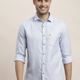 Turtle Men Relaxed Slim Fit Opaque Casual Shirt-image-92