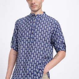 Anouk Rustic Men Ethnic Motifs Printed Kurta-picture-4