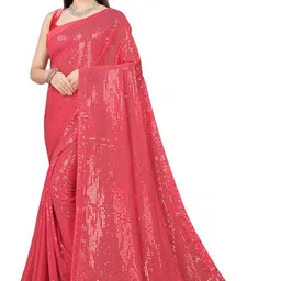 Moda Rapido Embellished Sequinned Pure Georgette Saree-image-97