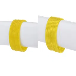 1ST TIME Set Of 24 Yellow Alloy Bangles-picture-30