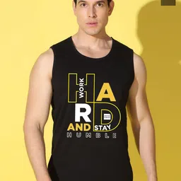 WOOSTRO Pack Of 2 Printed Combo Cotton Gym Vests VWS26(HARD BLACK)(ALONE OLIVE)-picture-41