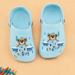 Yellow Bee Boys Bear & Airplane Clogs-31