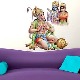 Decor Villa Multicolor Hanumanji Wall Sticker-picture-21