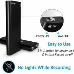 CAMLEIGH Digital Voice Recorder 8GB Hidden Micro Digital Voice Audio Recorder Device | Digital Audio Recorder with mp3 Music Player Mini Recording Device | Wireless Electronic dictaphone | image 5
