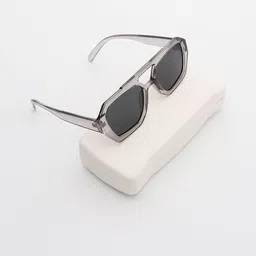 PELLE LUXUR Unisex Wayfarer Sunglasses with UV Protected Lens PL25GS387-image-98