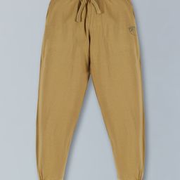 Kiddopanti Unisex Solid Track Pants - Khaki-image-42