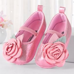Cute Walk by Babyhug Booties Floral Applique - Pink-picture-21
