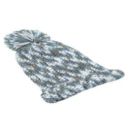 Knits & Knots Woollen Blend Abstract Designed Handmade Cap - Multi Colour-picture-25
