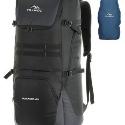TRAWOC ROAMER 40L Laptop Backpack with Rain Cover SHK022 Slate Grey-image-7