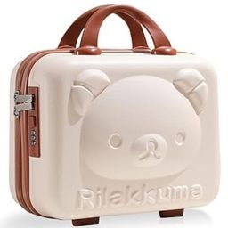 New Pinch Hard Shell Mini Travel Suitcase for Girls & Women Portable Water Proof with Zipper Cosmetic Bag color may vary-image-2