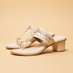 ERIDANI Ethnic Block Sandals-19
