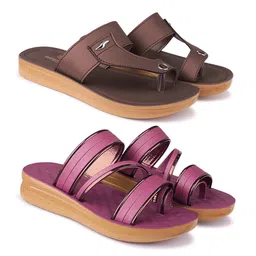 BERSACHE Women Set Of 2 Open Toe Flats-image-84